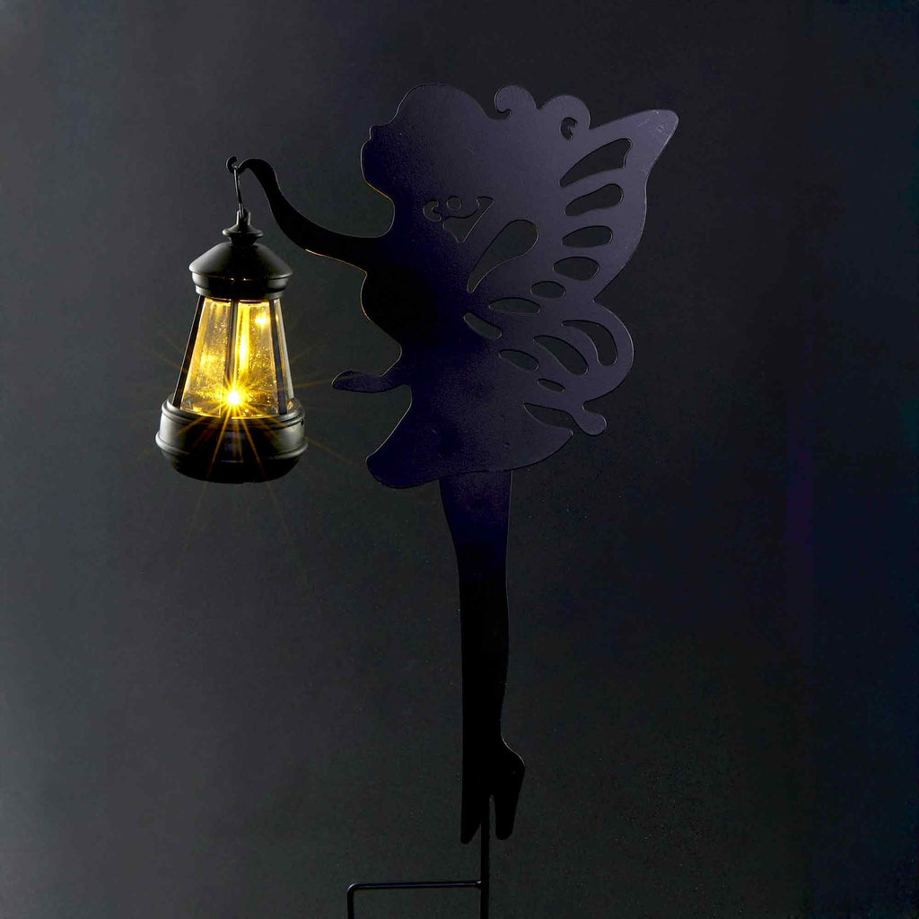 Luminaire sur poteau à l'énergie solaire, fée – 10 po x 22 po