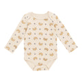 Infant Unisex Long Sleeve Printed Onesie, 0-24 Month