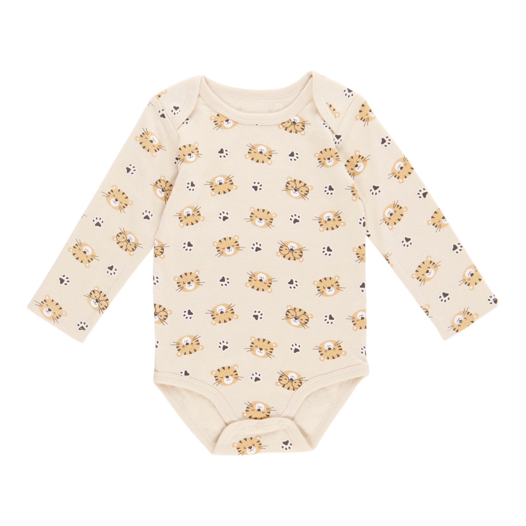 Infant Unisex Long Sleeve Printed Onesie, 0-24 Month
