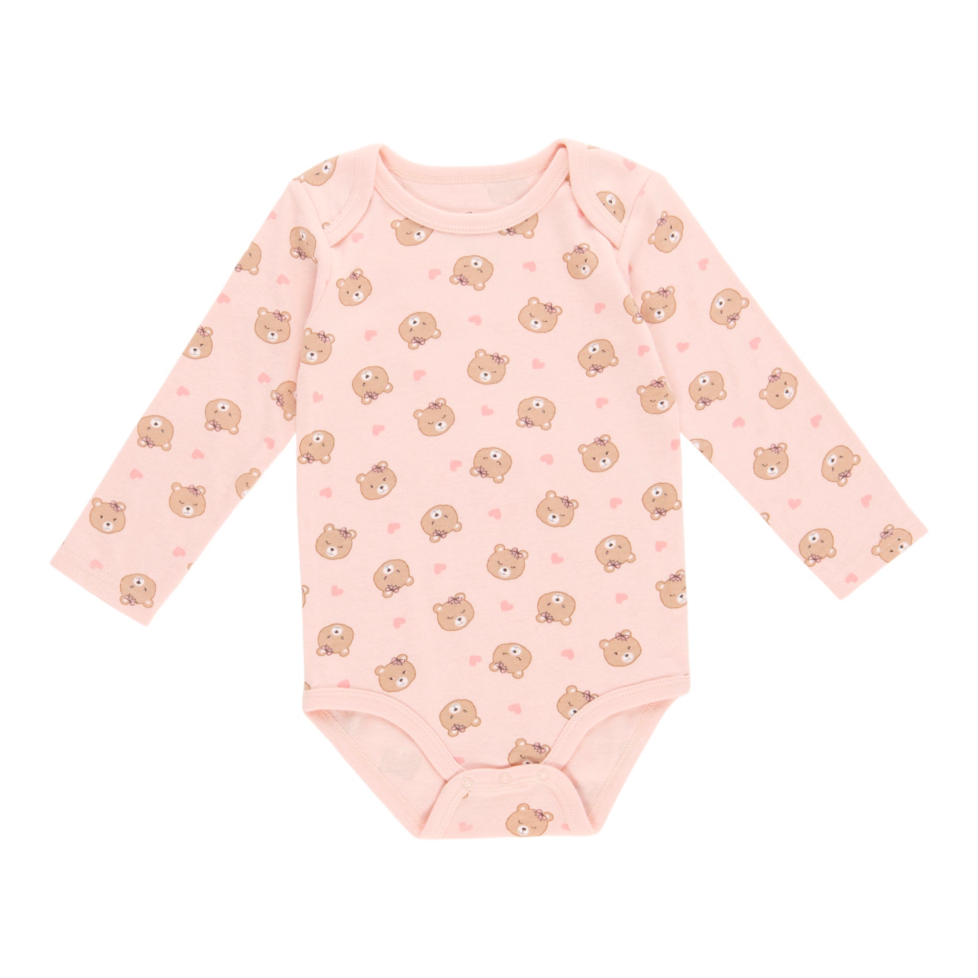 Infant Unisex Long Sleeve Printed Onesie, 0-24 Month