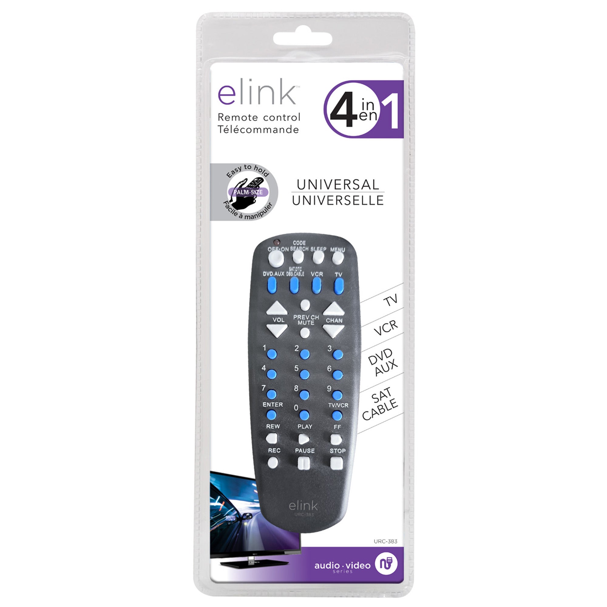 elink Universal Remote Control, Black