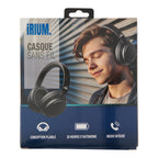 Casque d’écoute supra-auriculaire sans fil, noir