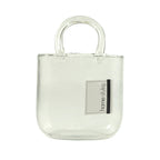 Vase en forme de sac en verre HomeStyles, 8 po x 4,3 po x 10 po