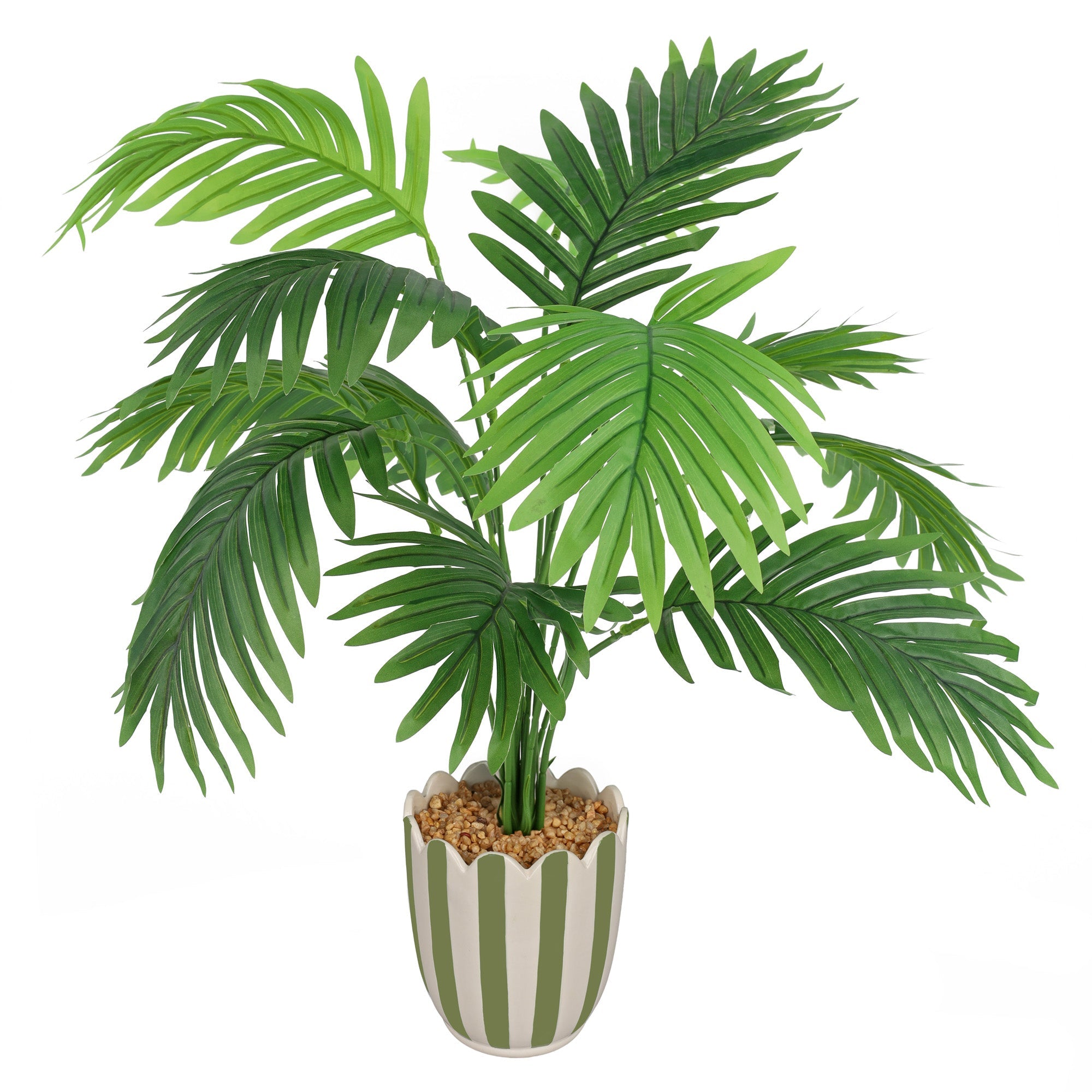 HomeStyles Palm In Ceramic Pot, 19-in.