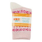 MONKEY BARS Toddler Girls' Printed Thermal Crew Socks, 2-Pack