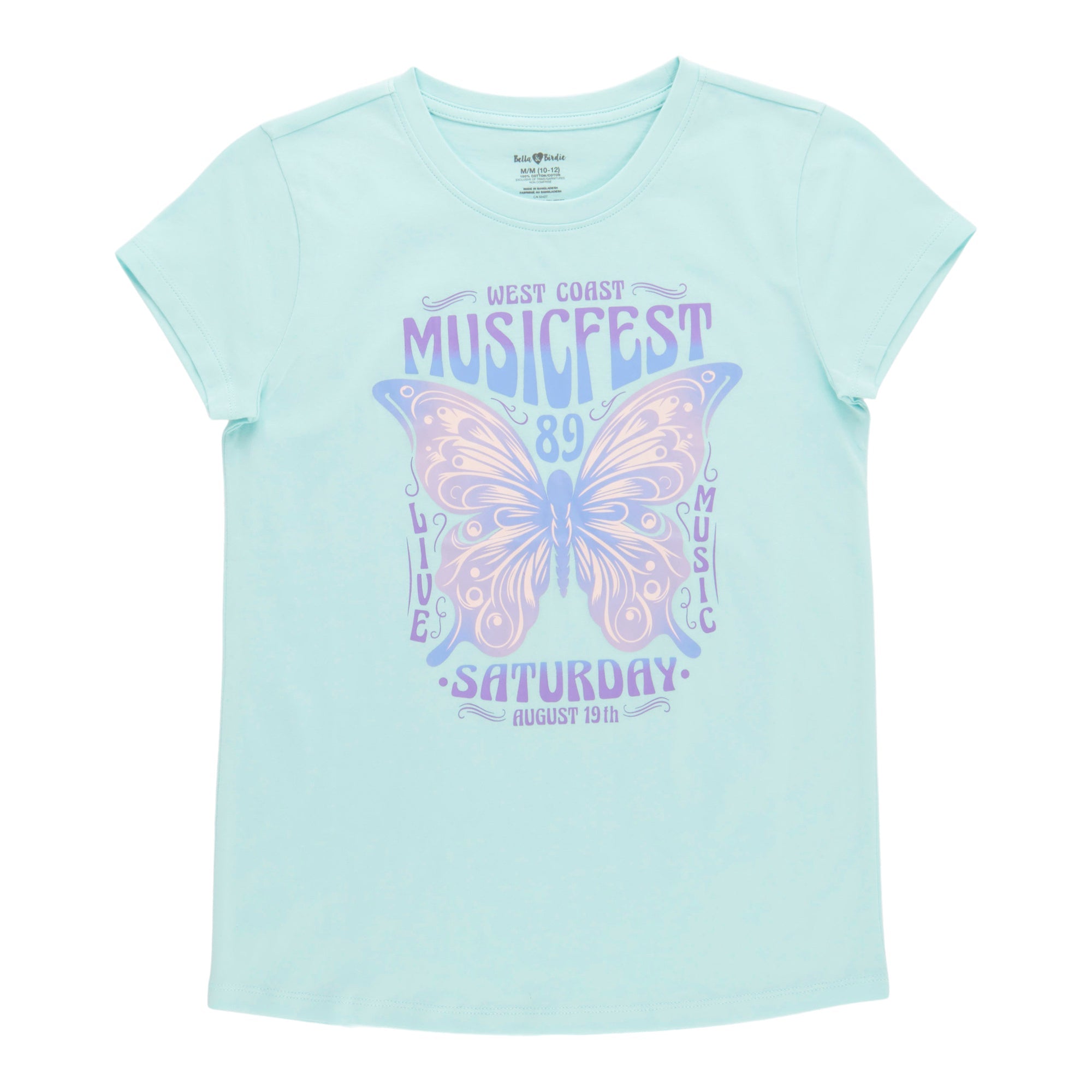 T-shirt imprimé à manches courtes Pays des rêves BELLA & BIRDIE pour filles