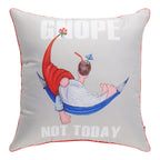 Fun Printed Outdoor Cushion, English, 18-in x 18-in.