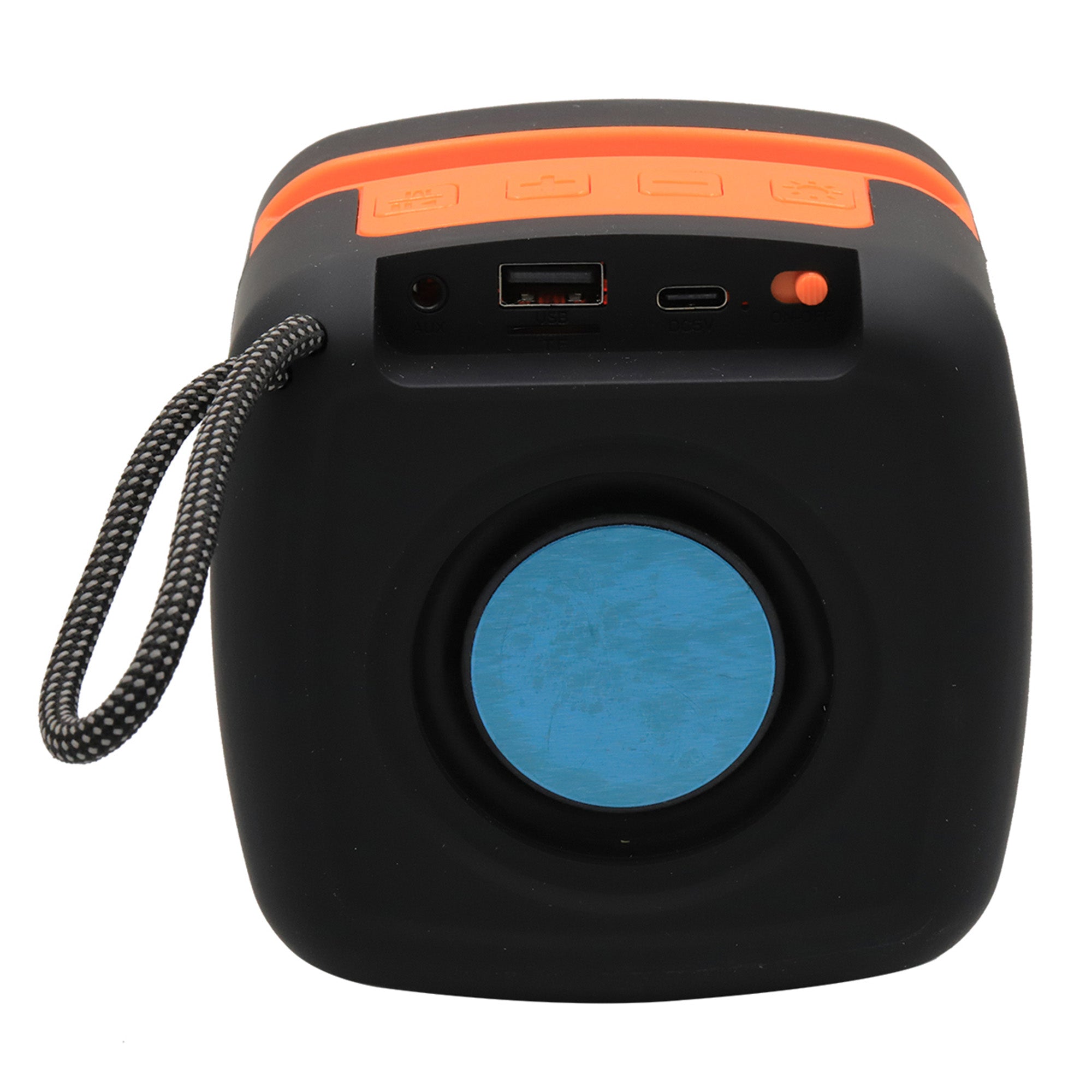 RGB Portable Speaker, 4-in x 3-in x 4-in.