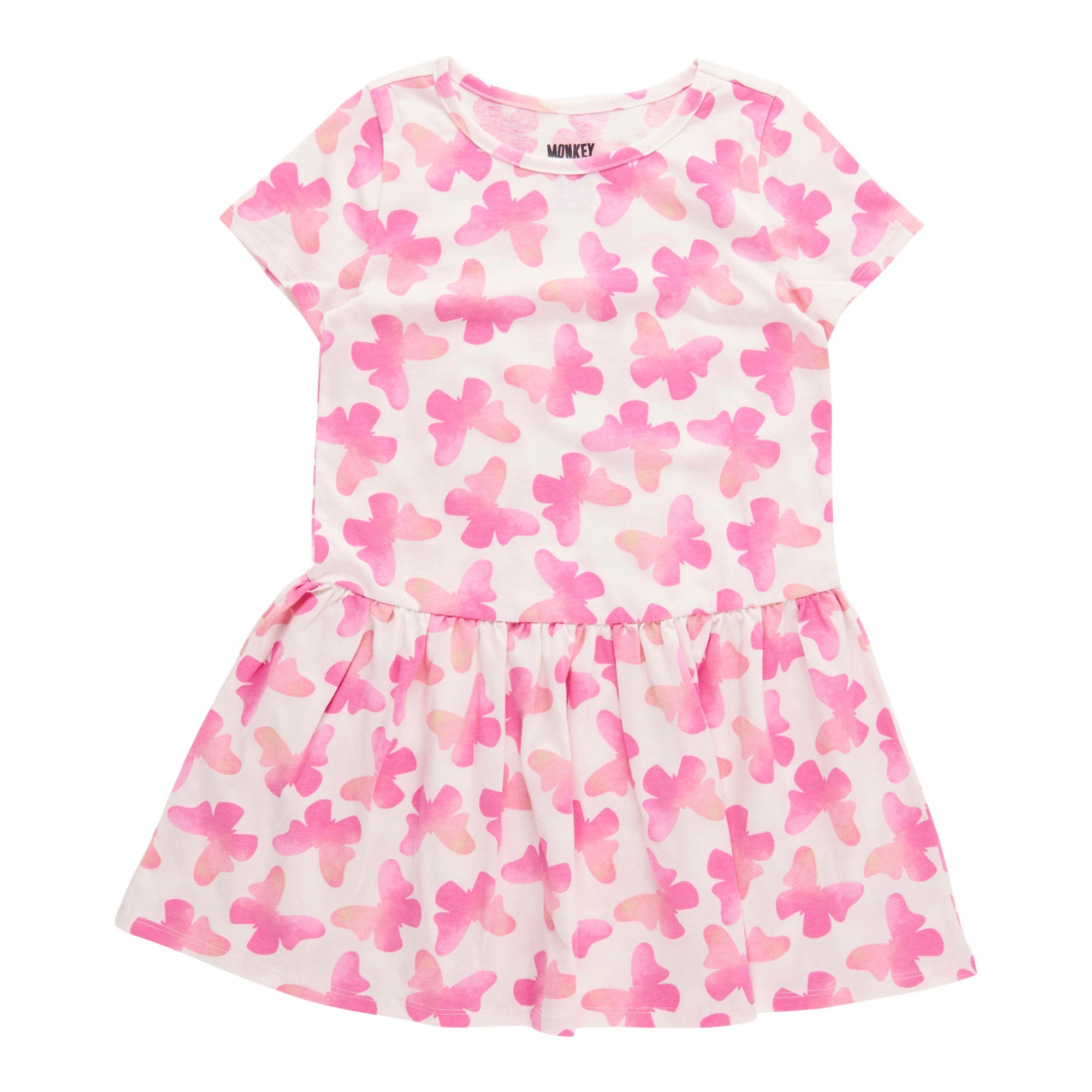 MONKEY BARS Toddler Girls' Day Dreamer Printed Short Sleeve Dress