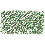 Outdoor Expandable Trellis With Flowers, 72-in x 36-in.