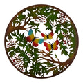 Pièce murale à motif de la nature en métal, 24 po