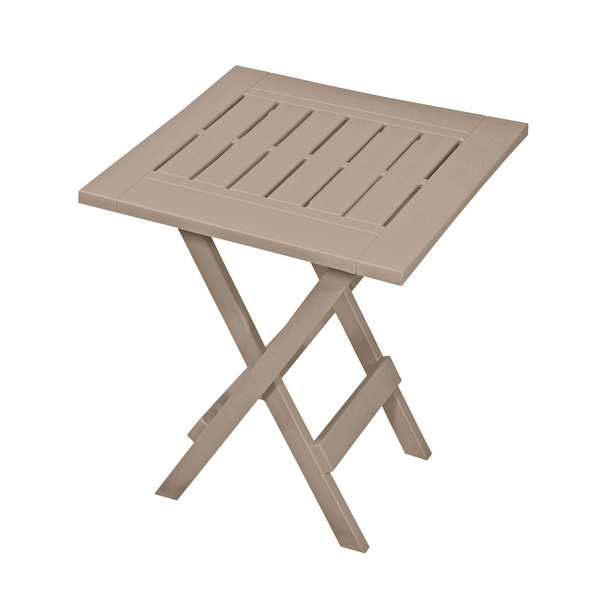 Table d'appoint pliante, taupe - 17 po x 17 po x 20 po