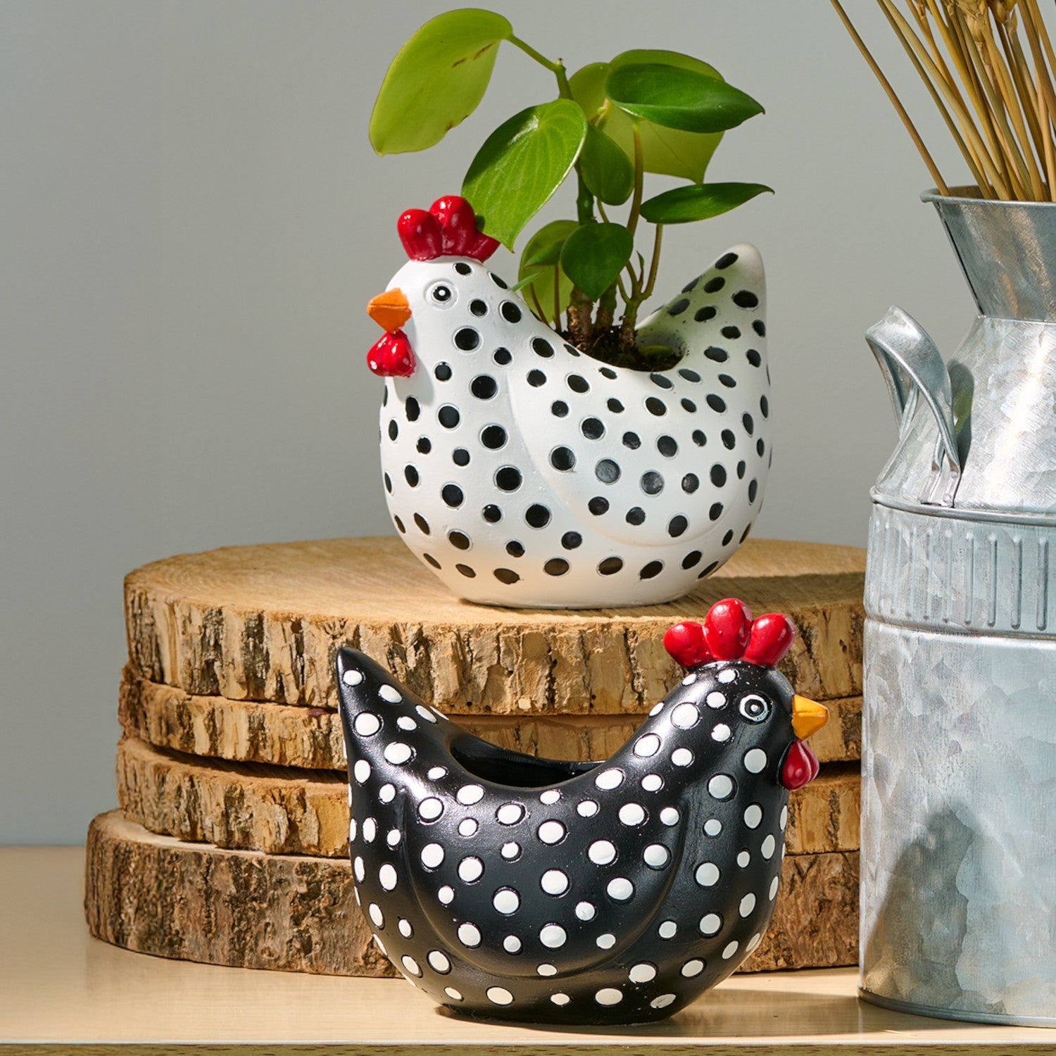 Jardinière en forme de poule HomeStyles, 5,3 po x 3,5 po x 4,7 po