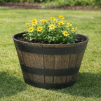 Whiskey Barrel Planter, 20-in x 13-in.