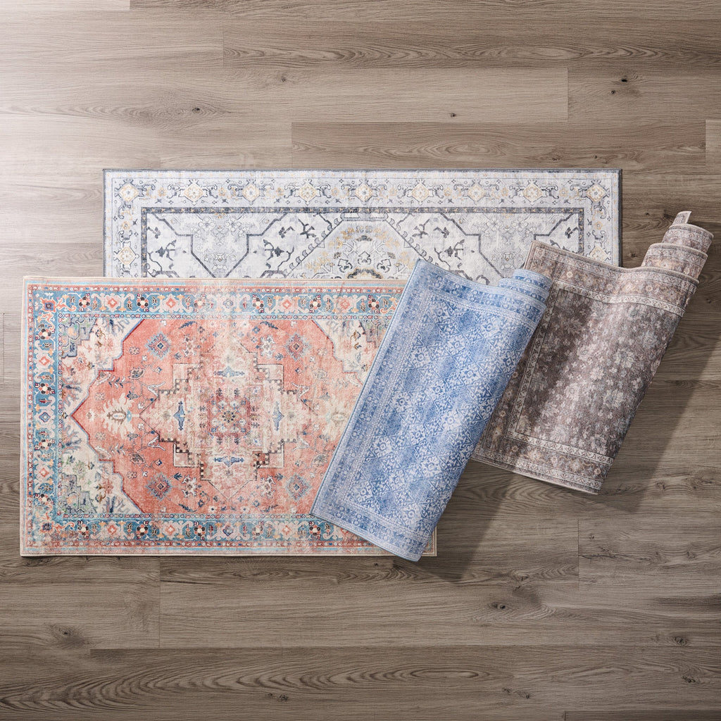 Washable Printed Area Rug, 3-ft x 4-ft.