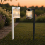 Lampe solaire sur piquet de style lustre, 4 po x 5 po x 16 po