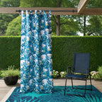 Outdoor Rug, Tropical Leaves, 6-ft x 9-ft.