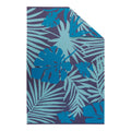 Outdoor Rug, Tropical Leaves, 6-ft x 9-ft.