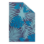 Outdoor Rug, Tropical Leaves, 6-ft x 9-ft.