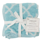 LINENCORP Cotton Facecloths, 5 Pack