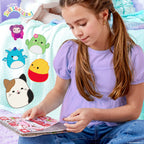 Ensemble à dessiner et à colorier Squishmallows, 30 pages, 5,75 po x 9,5 po