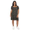 mySTYLE Women's Plus Puff Sleeve Dress