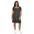 mySTYLE Women's Plus Puff Sleeve Dress