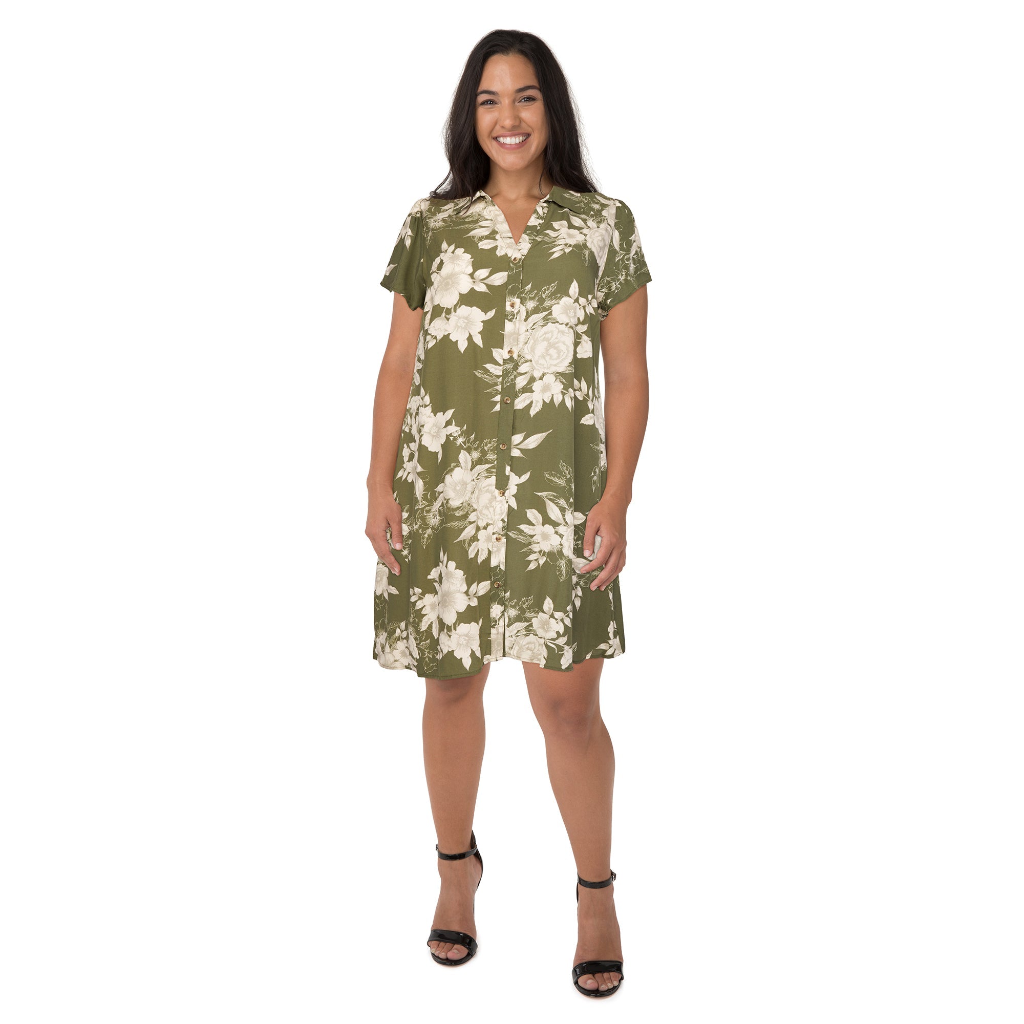 lily morgan Women's Plus Trapeze Dress