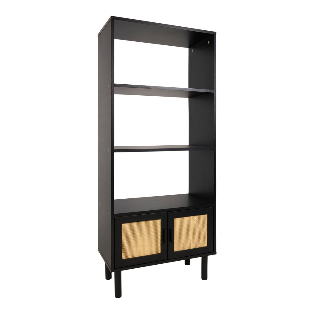 HomeStyles 3-Tier Bookcase, Black, 23.6-in x 12-in x 54-in.