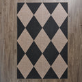 HomeStyles Diamond Print Faux Jute Rug, 4-ft x 6-ft.