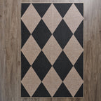 HomeStyles Diamond Print Faux Jute Rug, 4-ft x 6-ft.