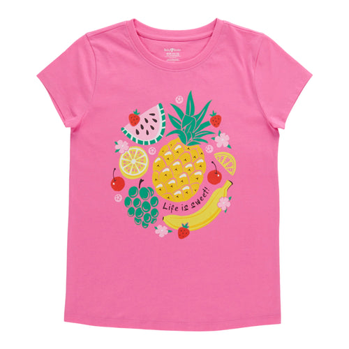 T-shirt imprimé à manches courtes Fête à la piscine BELLA & BIRDIE pour filles