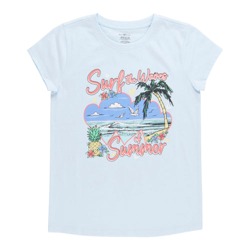 T-shirt imprimé à manches courtes Fête à la piscine BELLA & BIRDIE pour filles