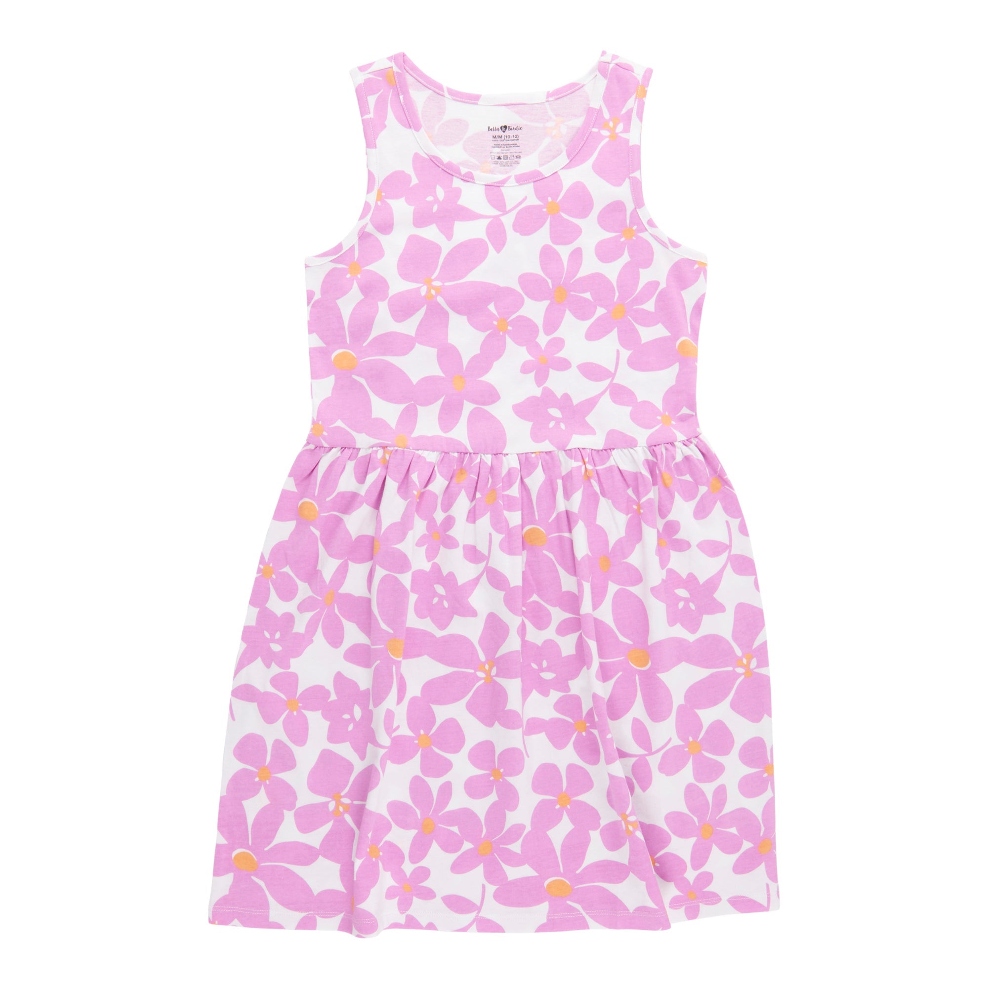 BELLA & BIRDIE Girls' Pool Party Printed Sleeveless Dress