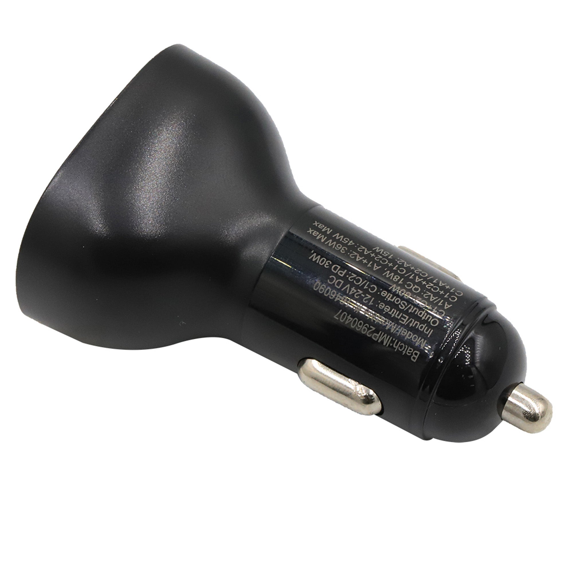 60W Car Charger, Black