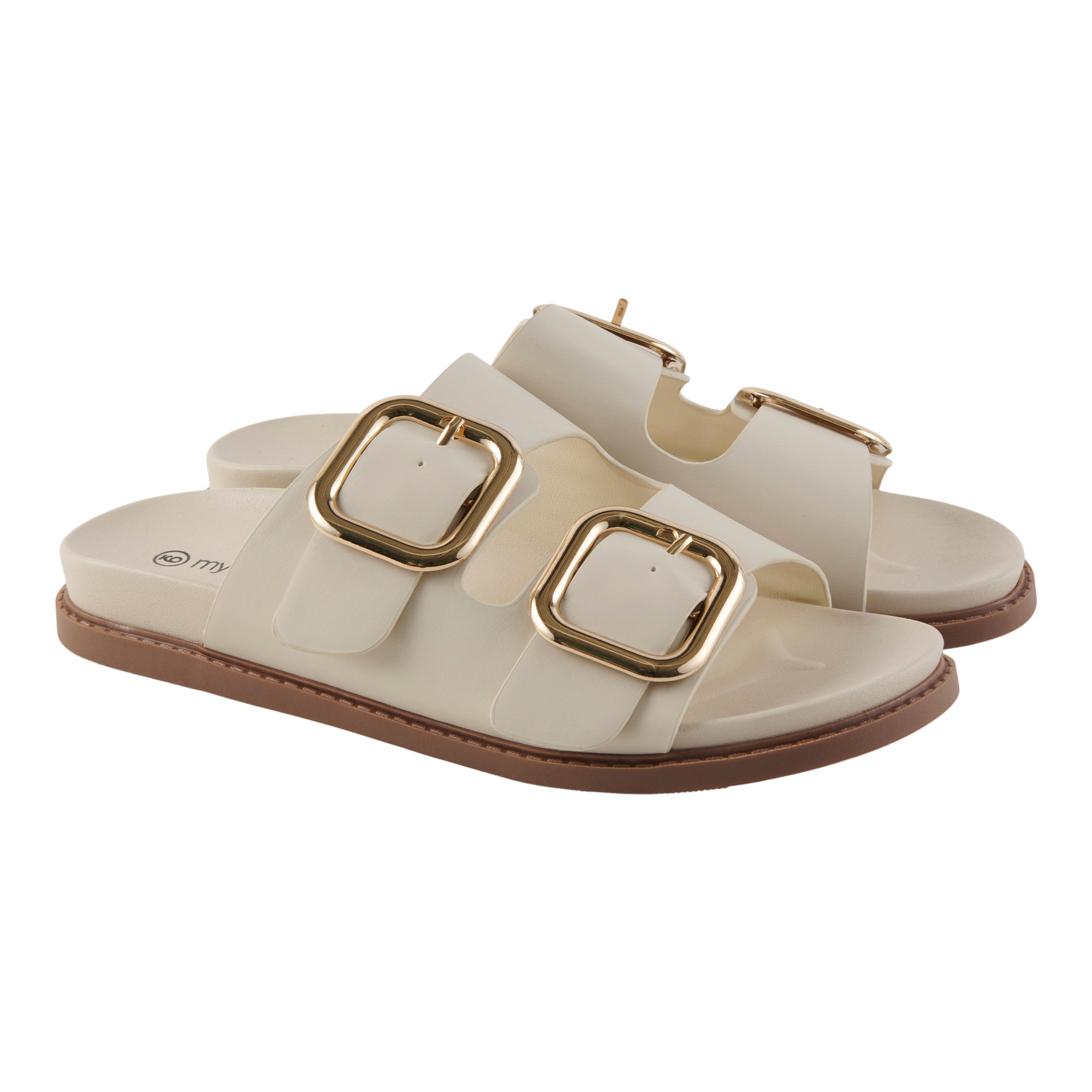 Sandales coussinées à deux courroies avec assise plantaire mySTYLE pour femmes