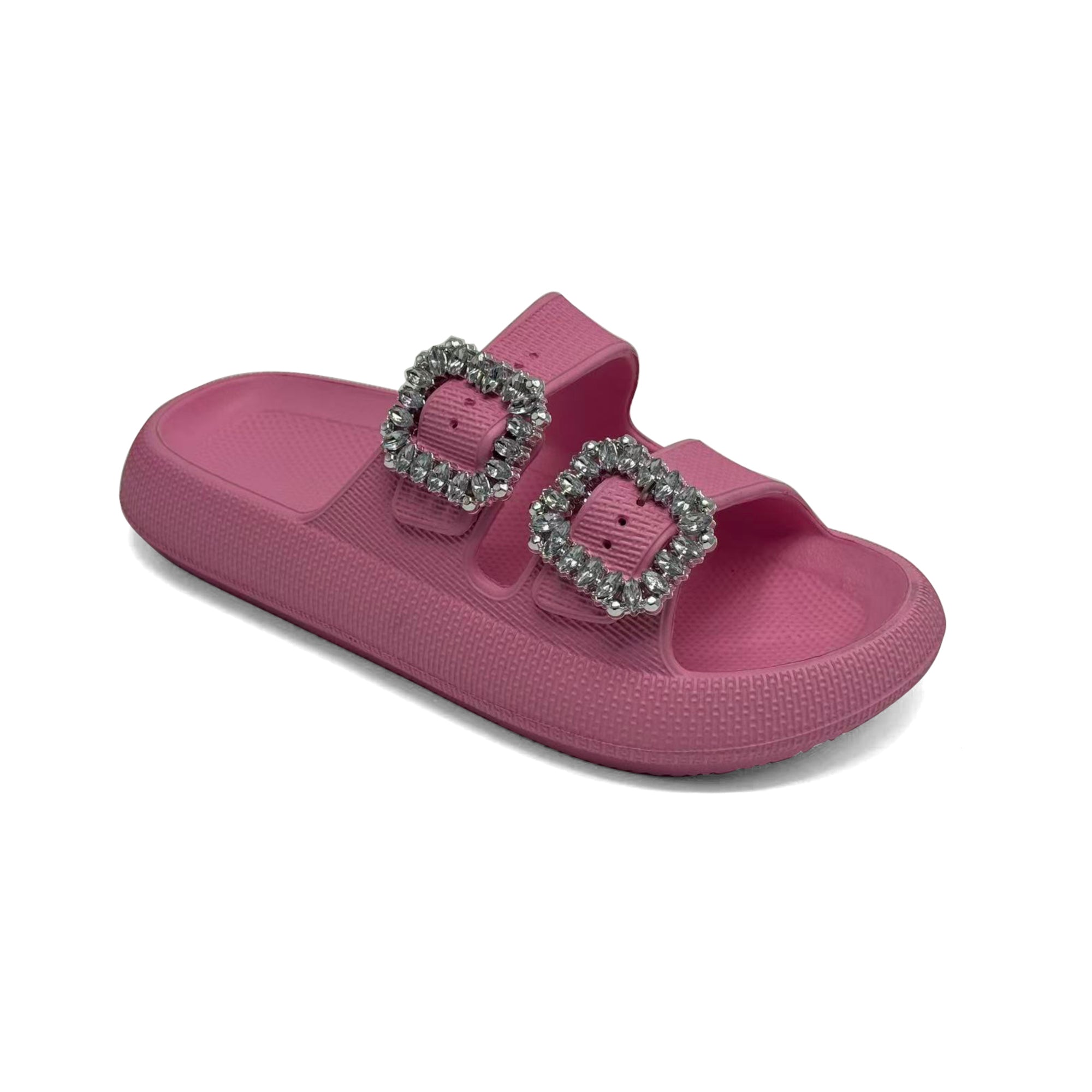 Sandales à enfiler coussinées avec bijou mySTYLE pour femmes