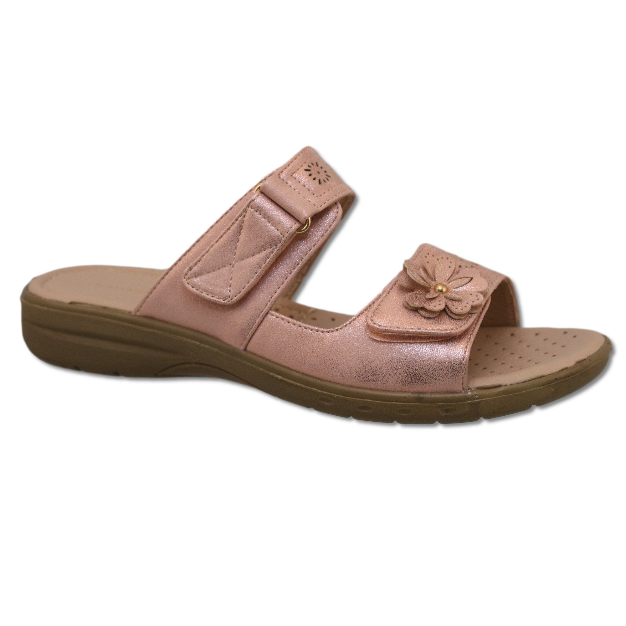 Sandales fleuries confortables Classic Editions pour femmes