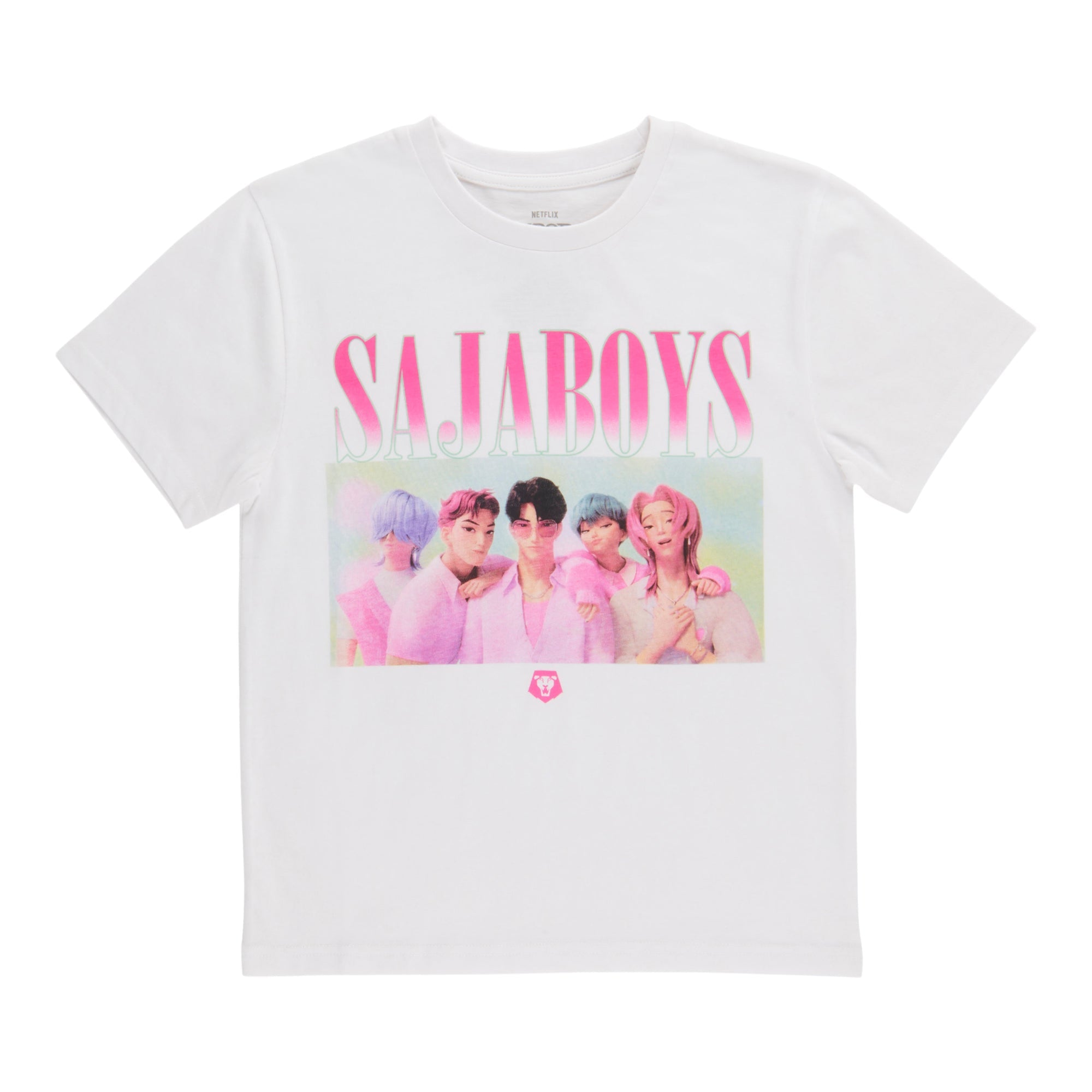 T-shirt à manches courtes Les Guerrières de la K-pop sous licence pour filles