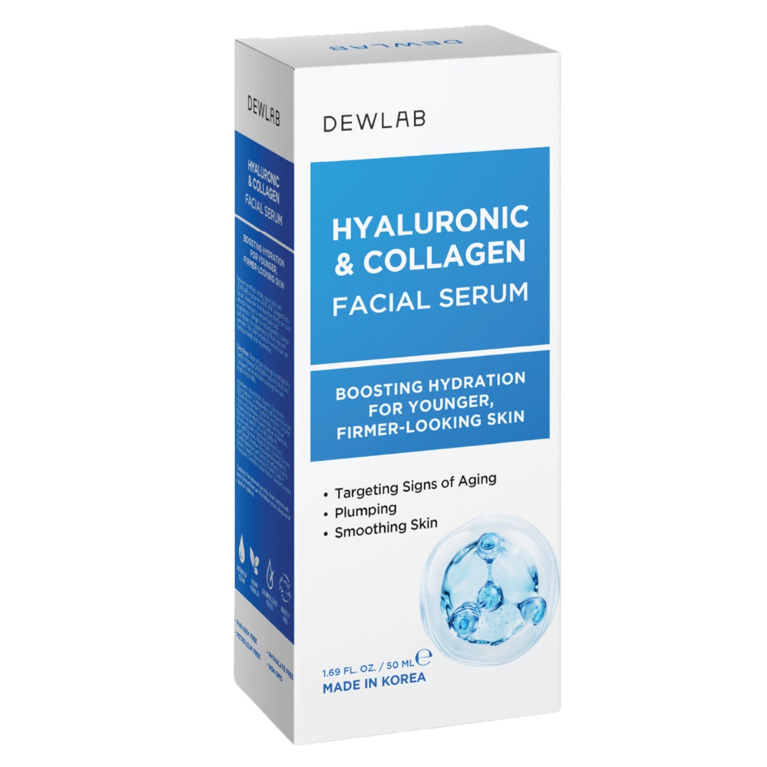 DEWLAB Hyaluronic & Collagen Facial Serum, 50 ml