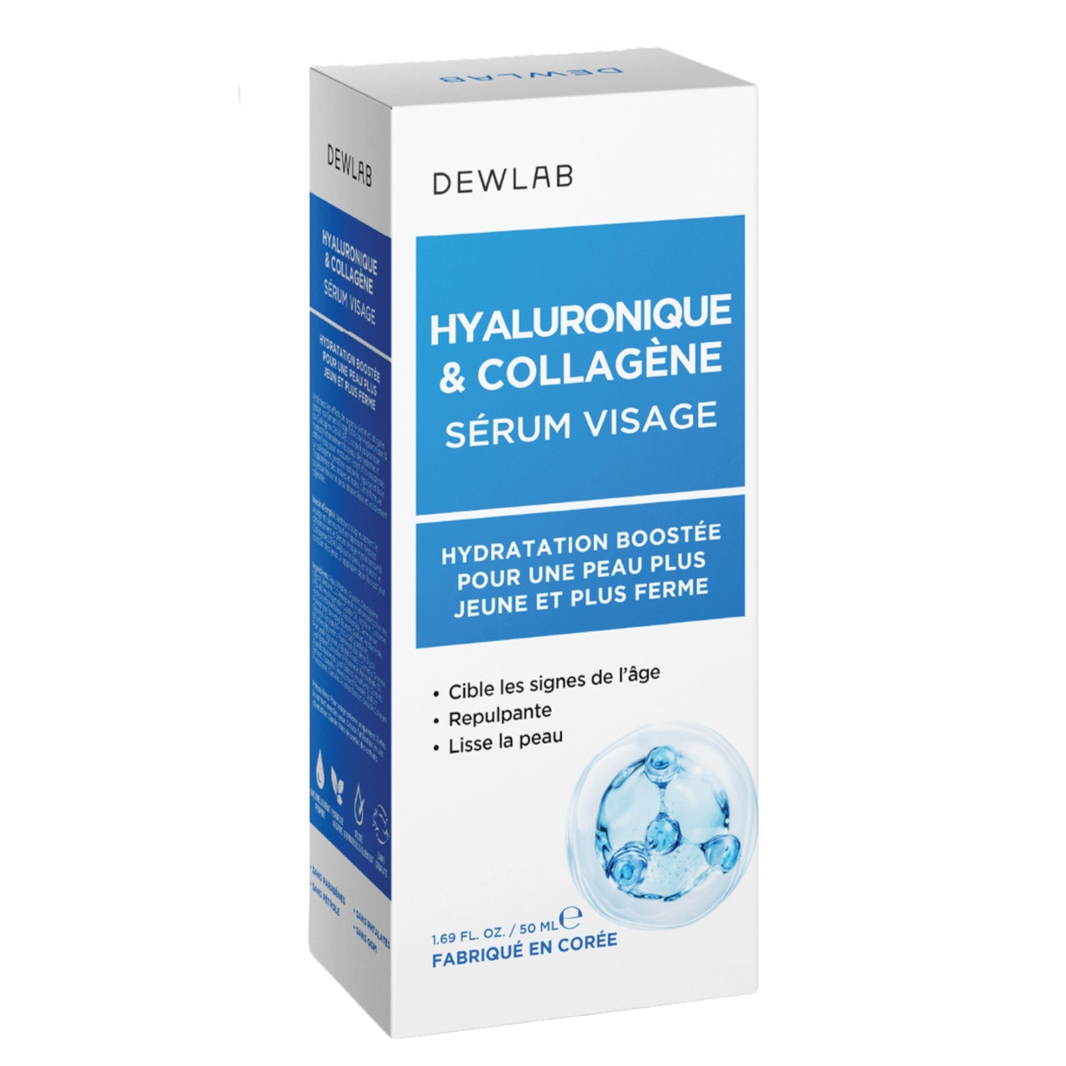 DEWLAB Hyaluronic & Collagen Facial Serum, 50 ml