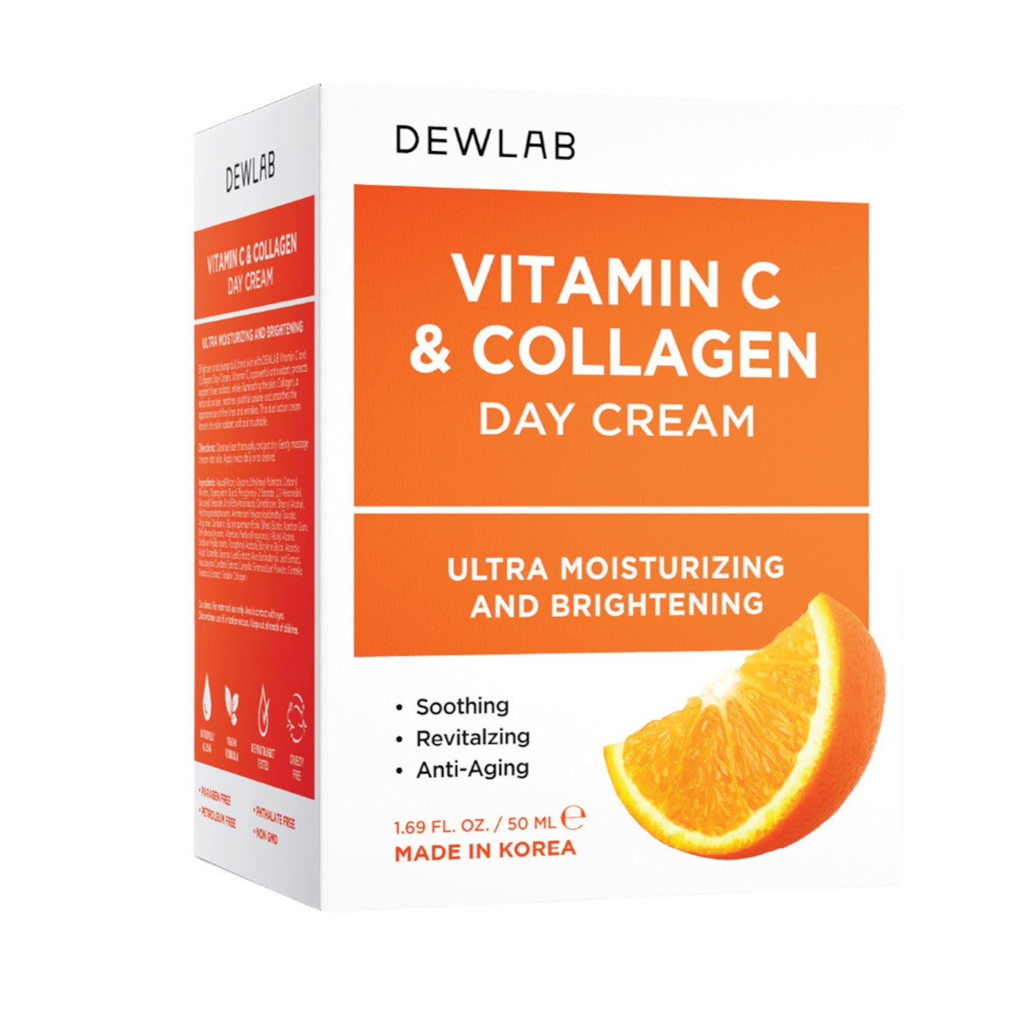 DEWLAB Vitamin C & Collagen Day Cream, 50 ml