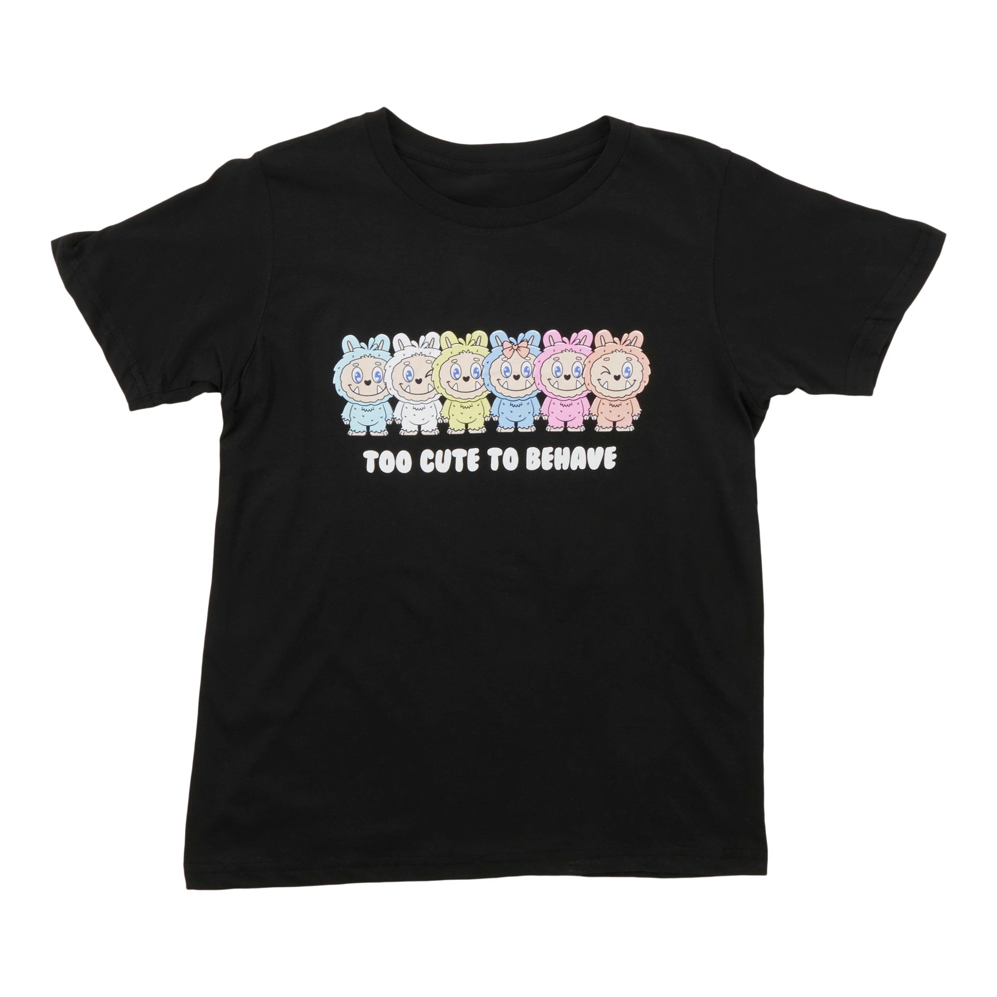 Girls' Licensed Labubu Printed Short Sleeve T-Shirt