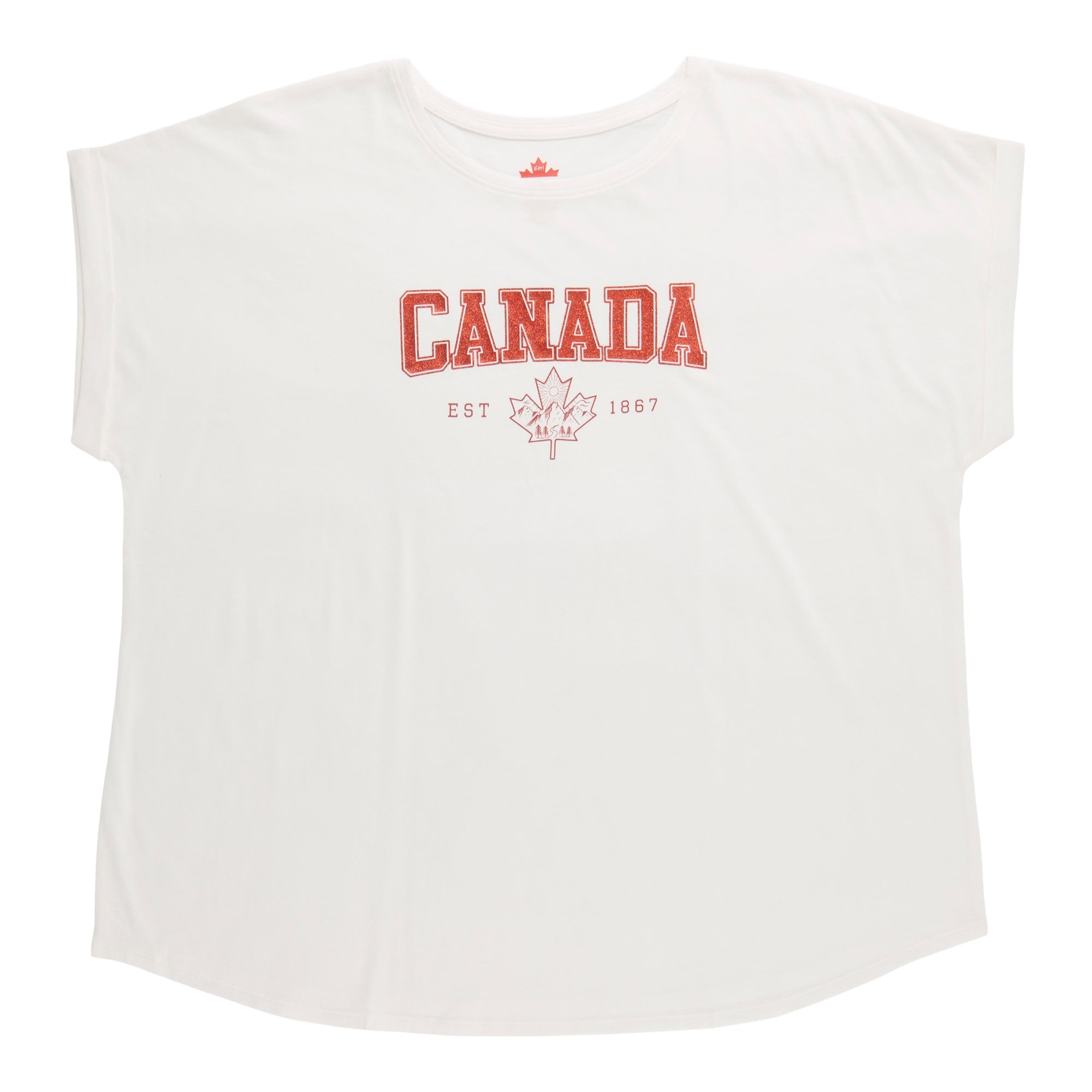 Canada EH! Women's Plus Glitter T-Shirt