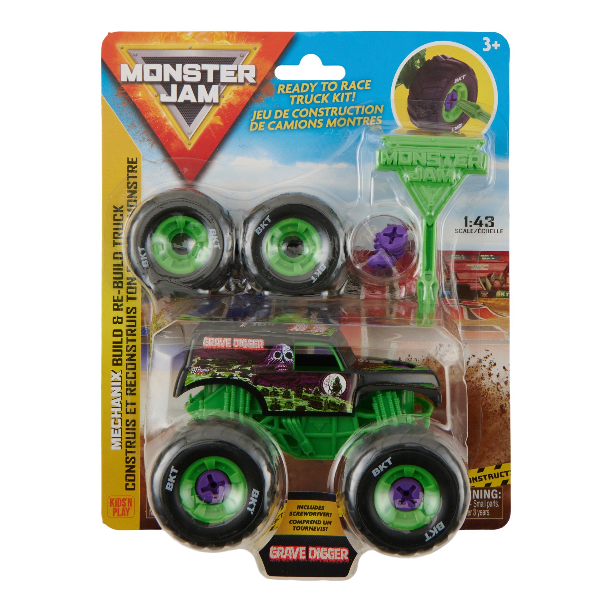 Monster Jam 1:43 Scale Mechanix Build & Rebuild, Grave Digger