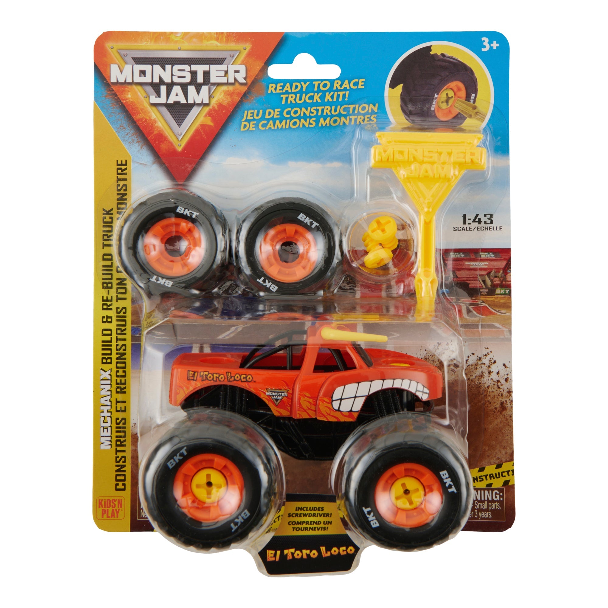 Monster Jam 1:43 Scale Mechanix Build & Rebuild, El Toro Loco