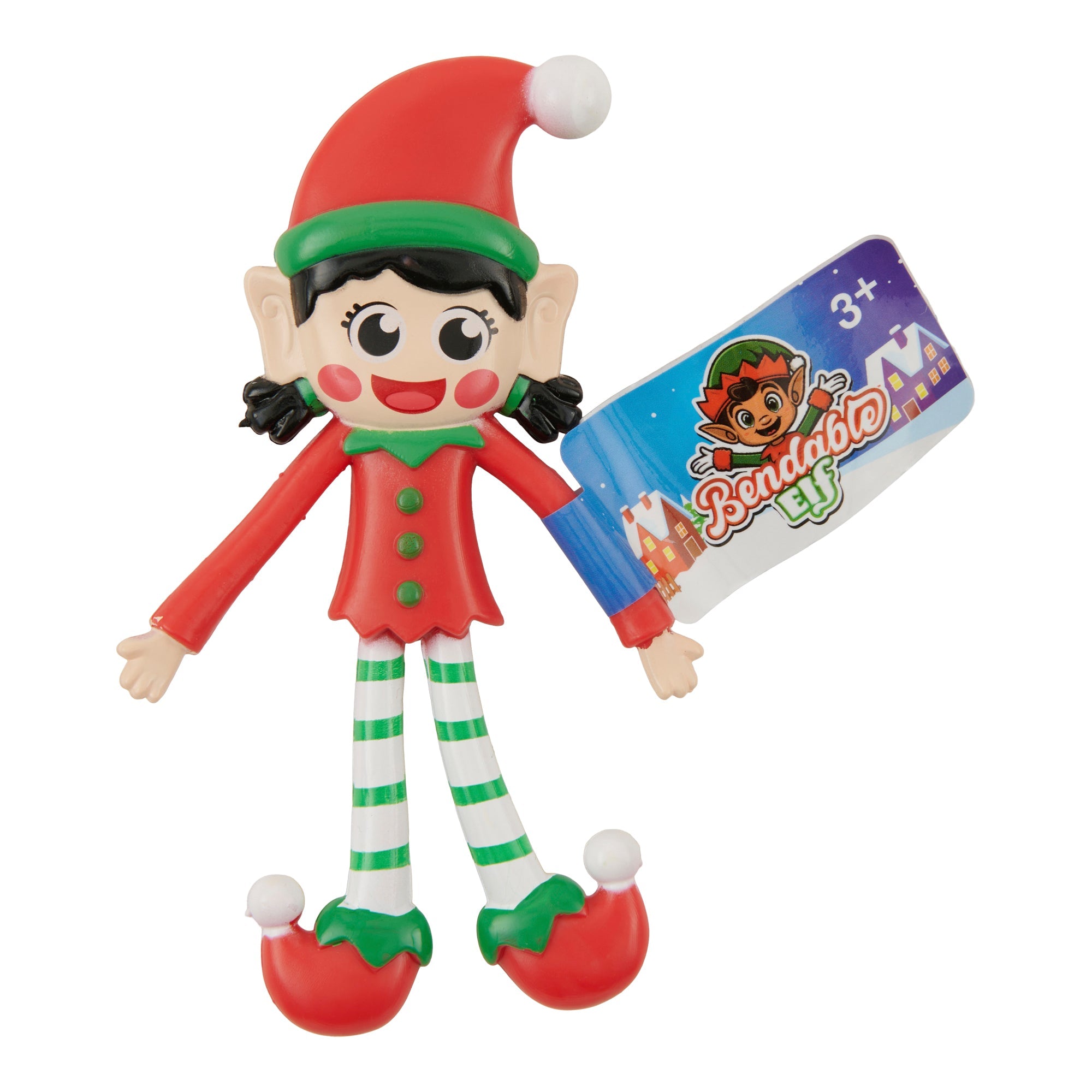 Bendable Elves, 4-in, Assorted