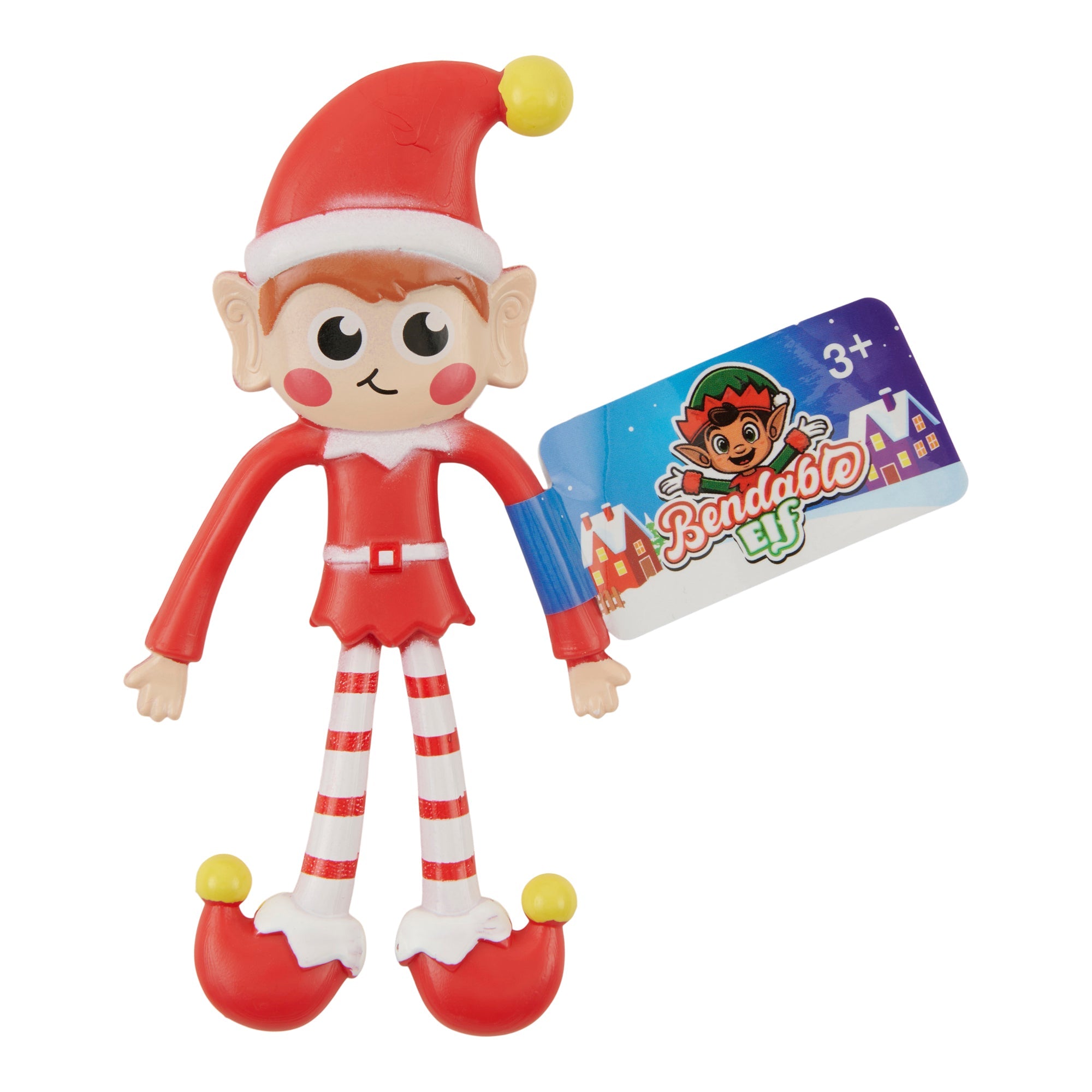 Bendable Elves, 4-in, Assorted