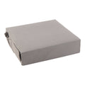 Ensemble de draps riches en coton HomeStyles, lit deux places, gris acier, 4 pièces
