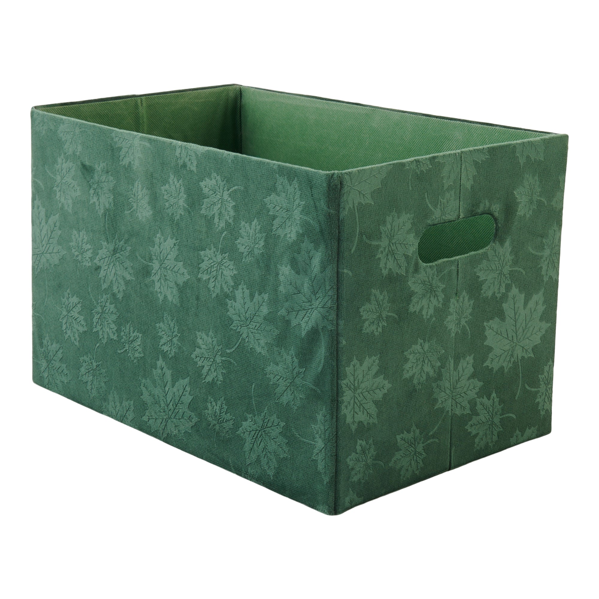 HomeStyles Decorative Velvet Basket, 14.2-in x 9-in x 9-in.